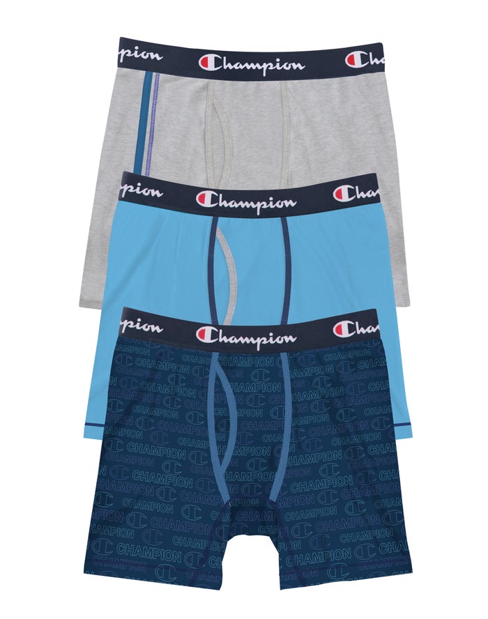 Champion Onderbroek Heren - Blauw/Grijs - Everyday Comfort 3-Pairs ( 061927-DXO )